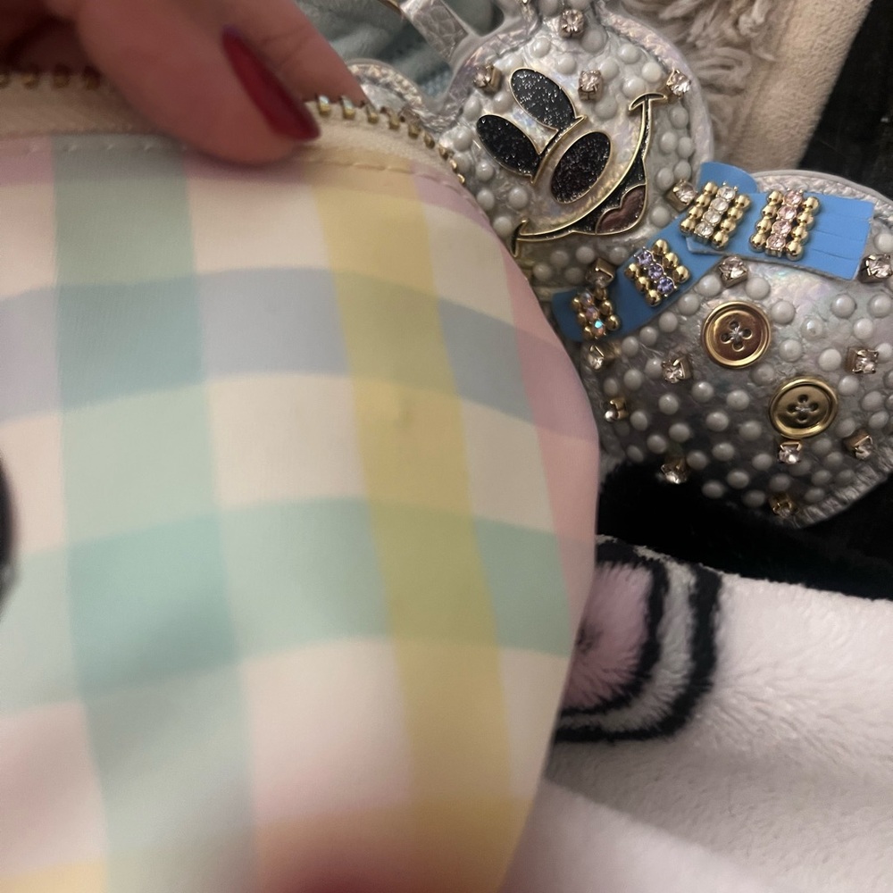 Stoney Clover Lane Pastel Checkered Crossbody Bag - Picture 8 of 8
